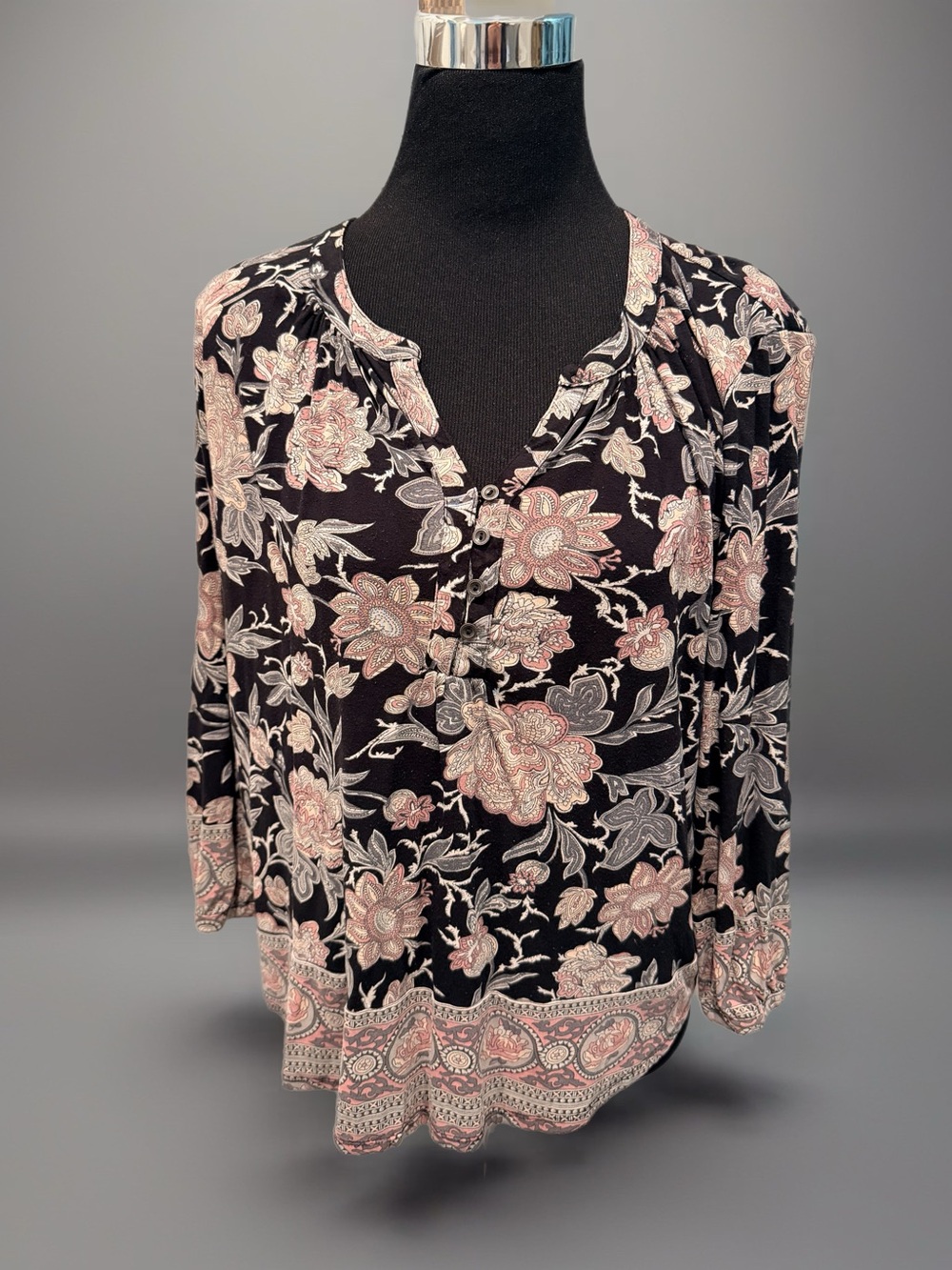 Lucky Brand Floral Long Sleeve Top
